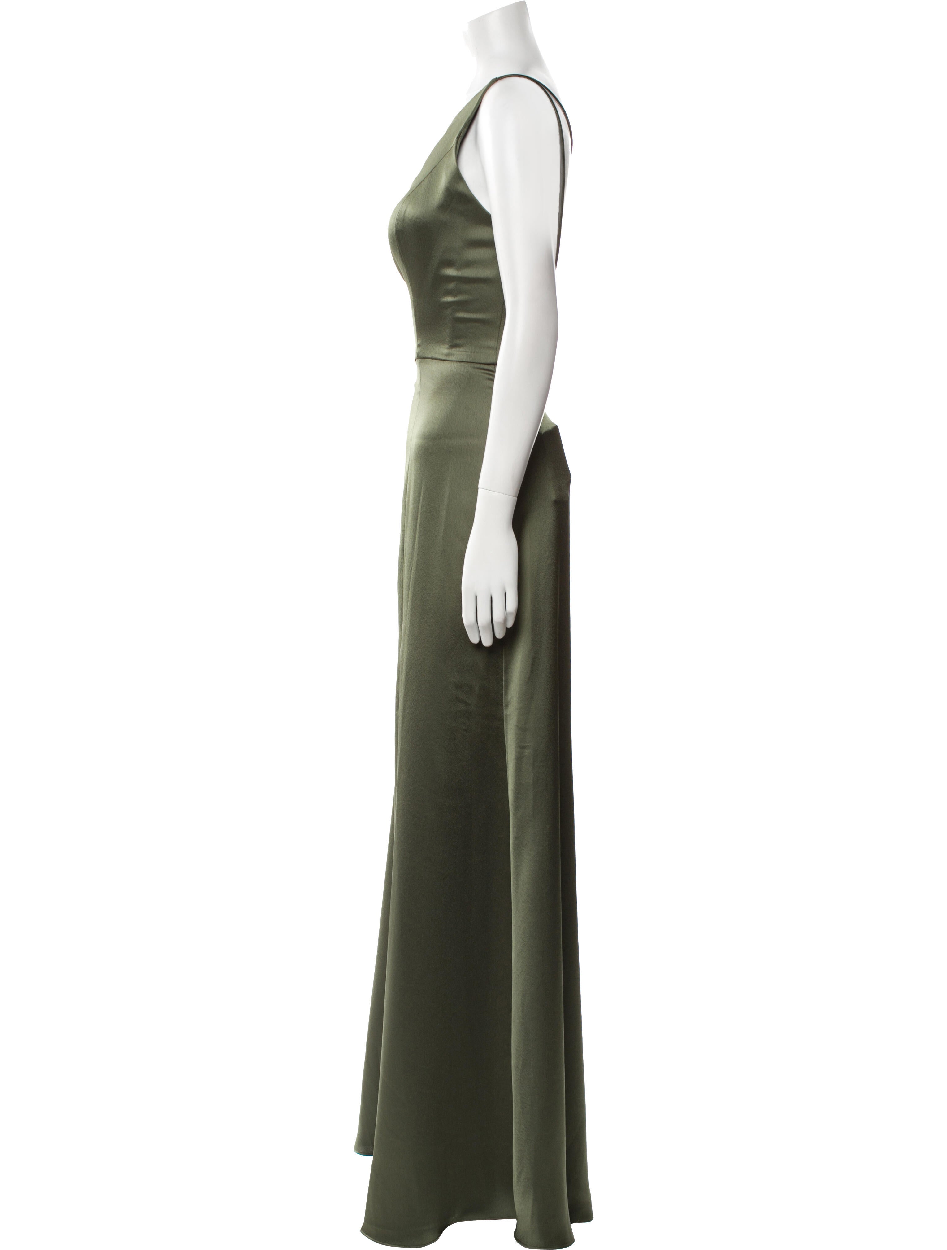 Jenny Yoo Satin Long Dress