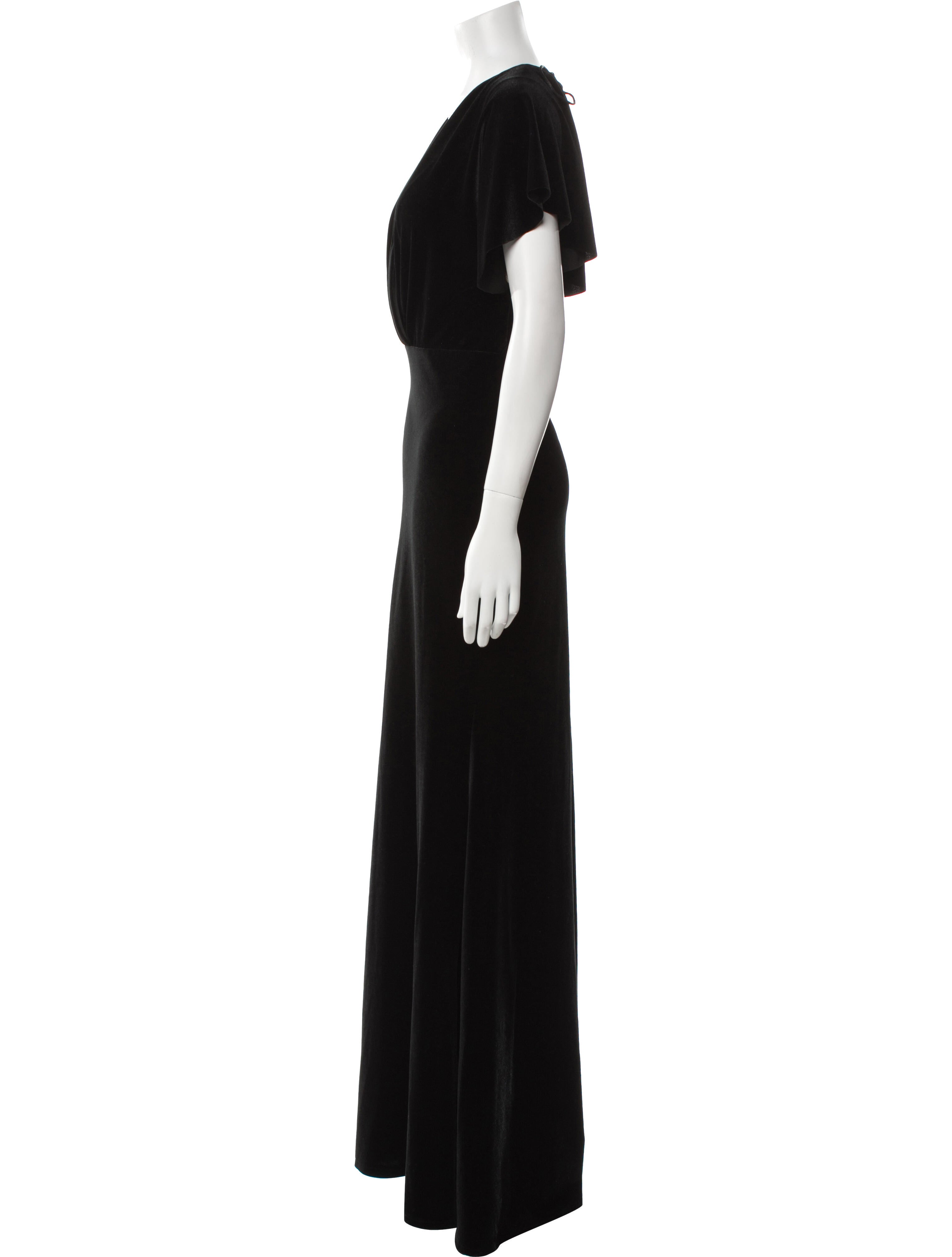 Jenny Yoo Velvet Long Dress