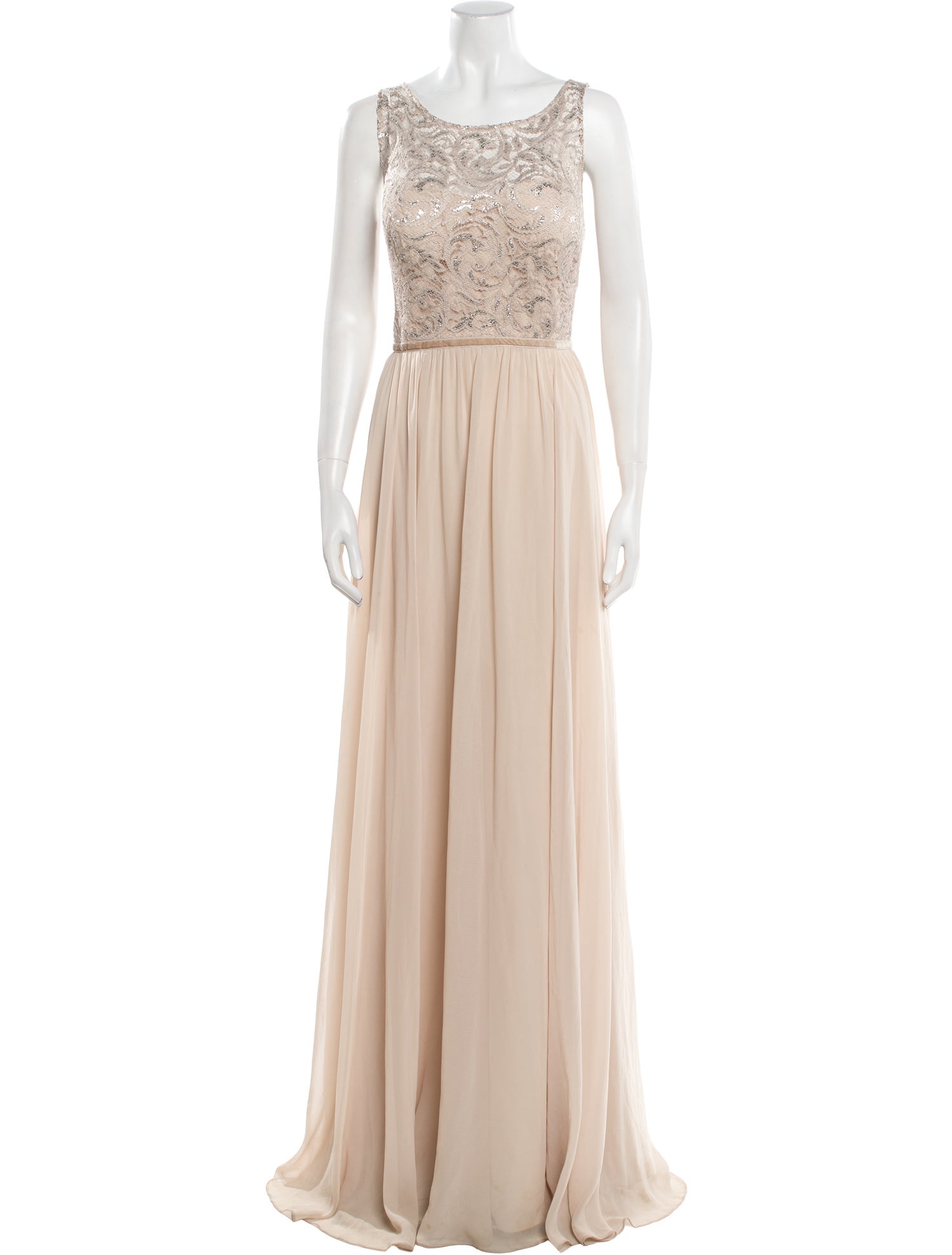 Jenny Yoo Scoop Neck Long Dress