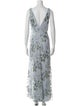 Jenny Yoo Floral Print Long Dress