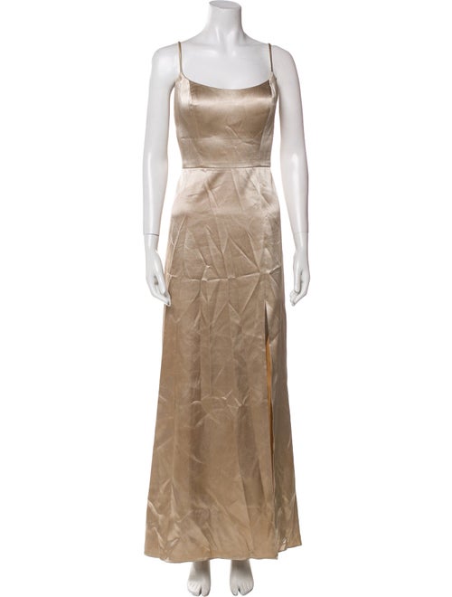 Jenny Yoo Square Neckline Long Dress