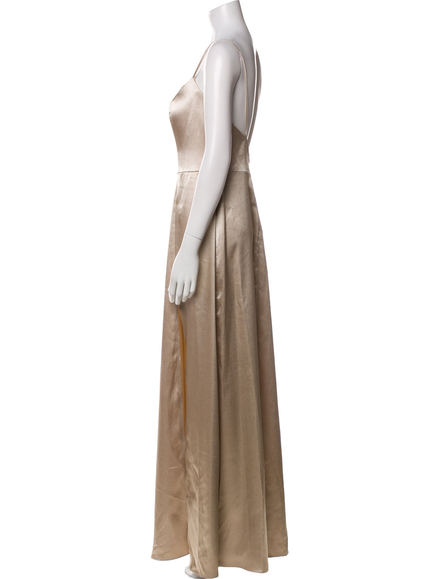 Jenny Yoo Square Neckline Long Dress