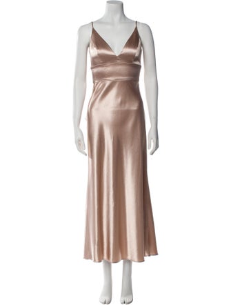 Jenny Yoo V-Neck Long Dress