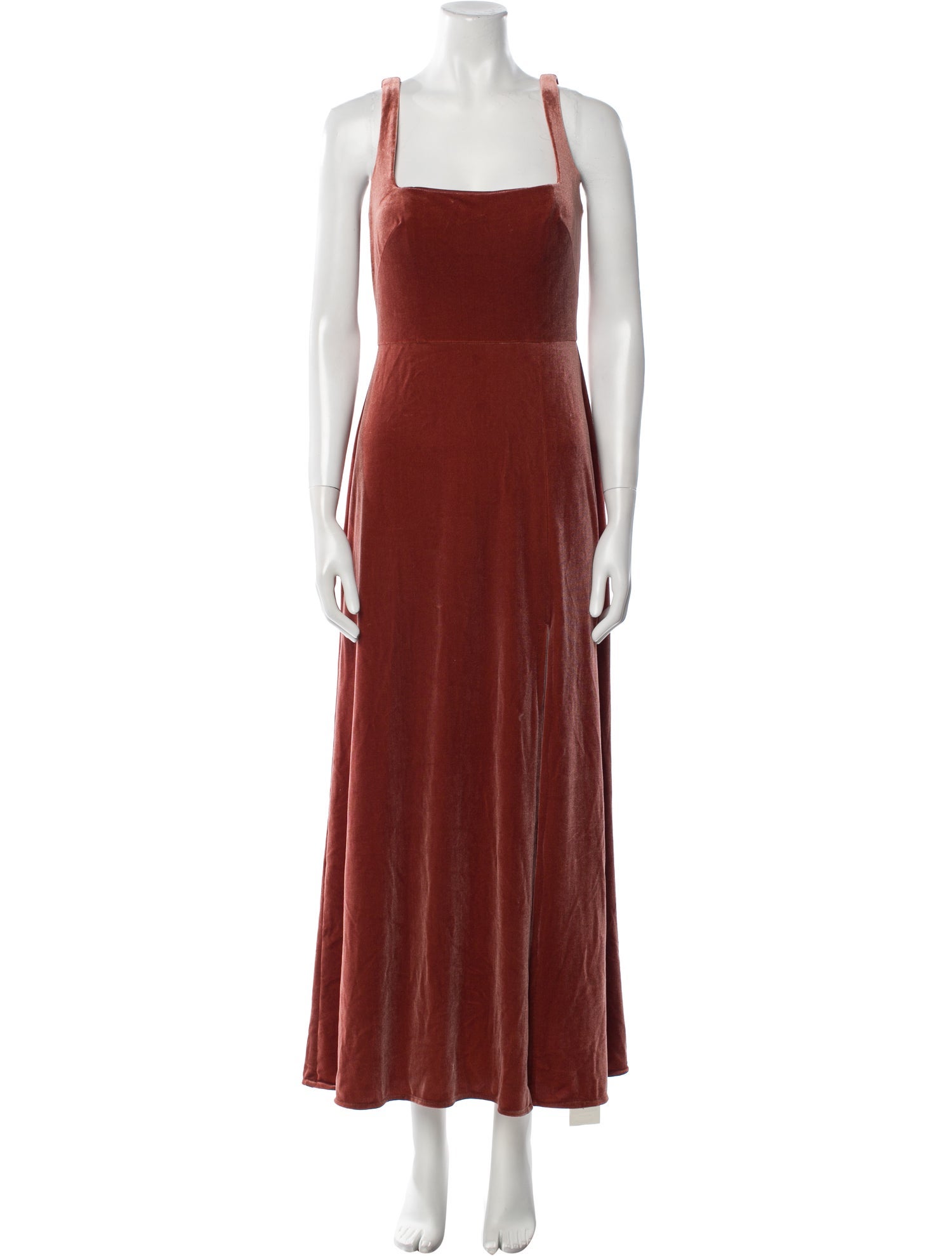 Jenny Yoo Square Neckline Long Dress