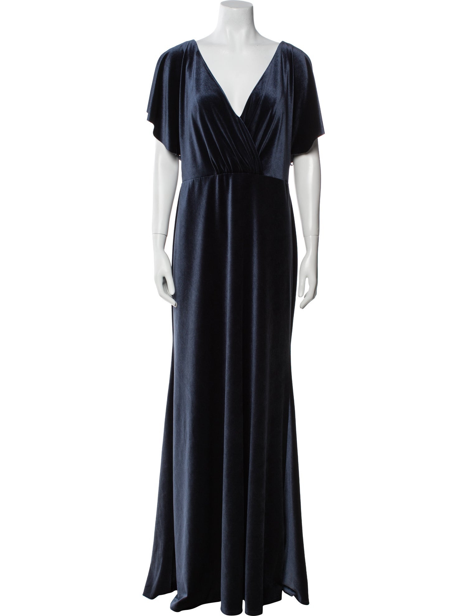 Jenny Yoo V-Neck Long Dress