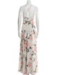 Jenny Yoo Floral Print Long Dress