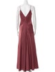 Jenny Yoo V-Neck Long Dress