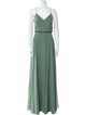 Jenny Yoo V-Neck Long Dress