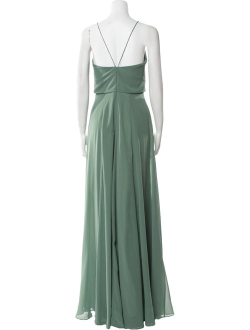 Jenny Yoo V-Neck Long Dress