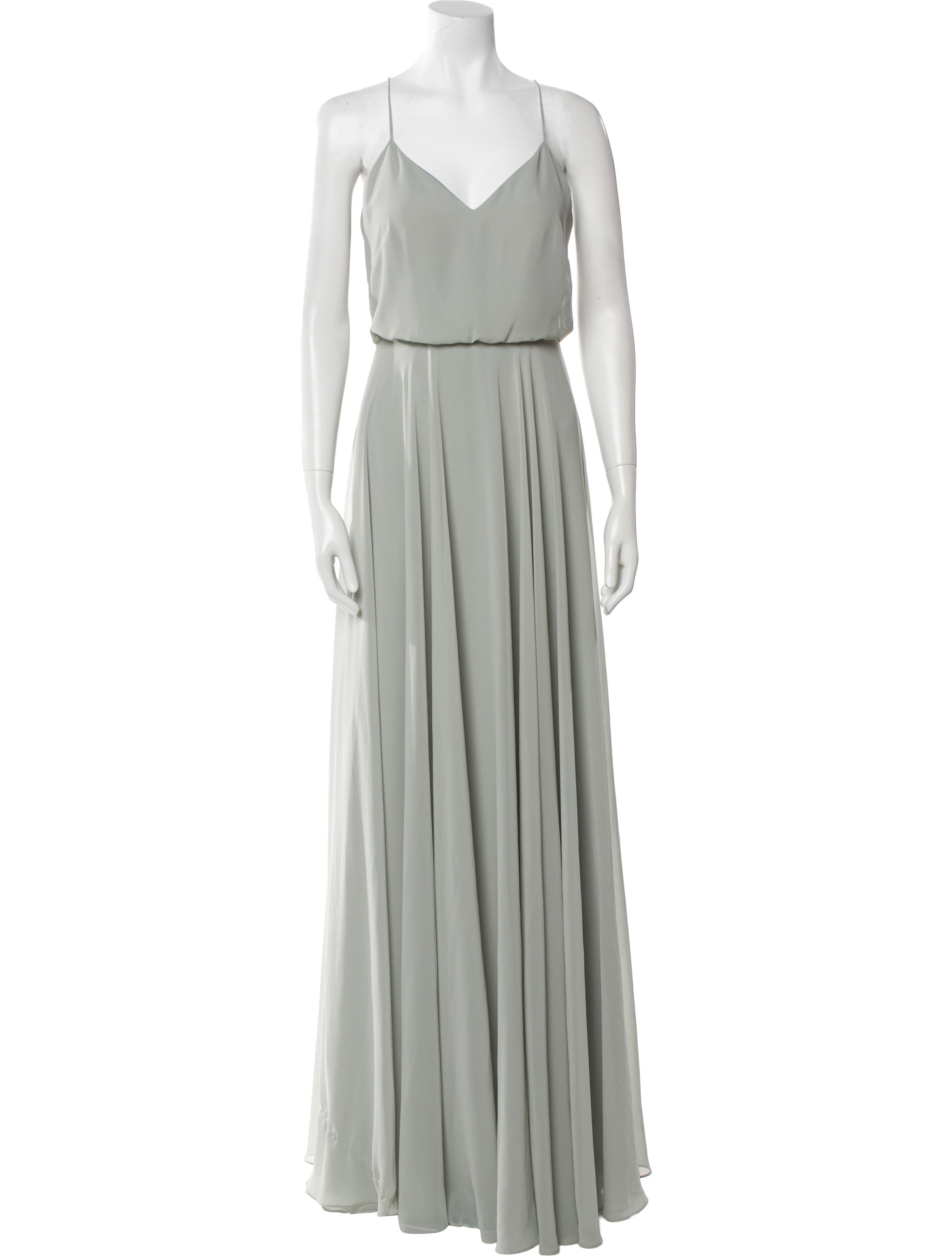 Jenny Yoo V-Neck Long Dress