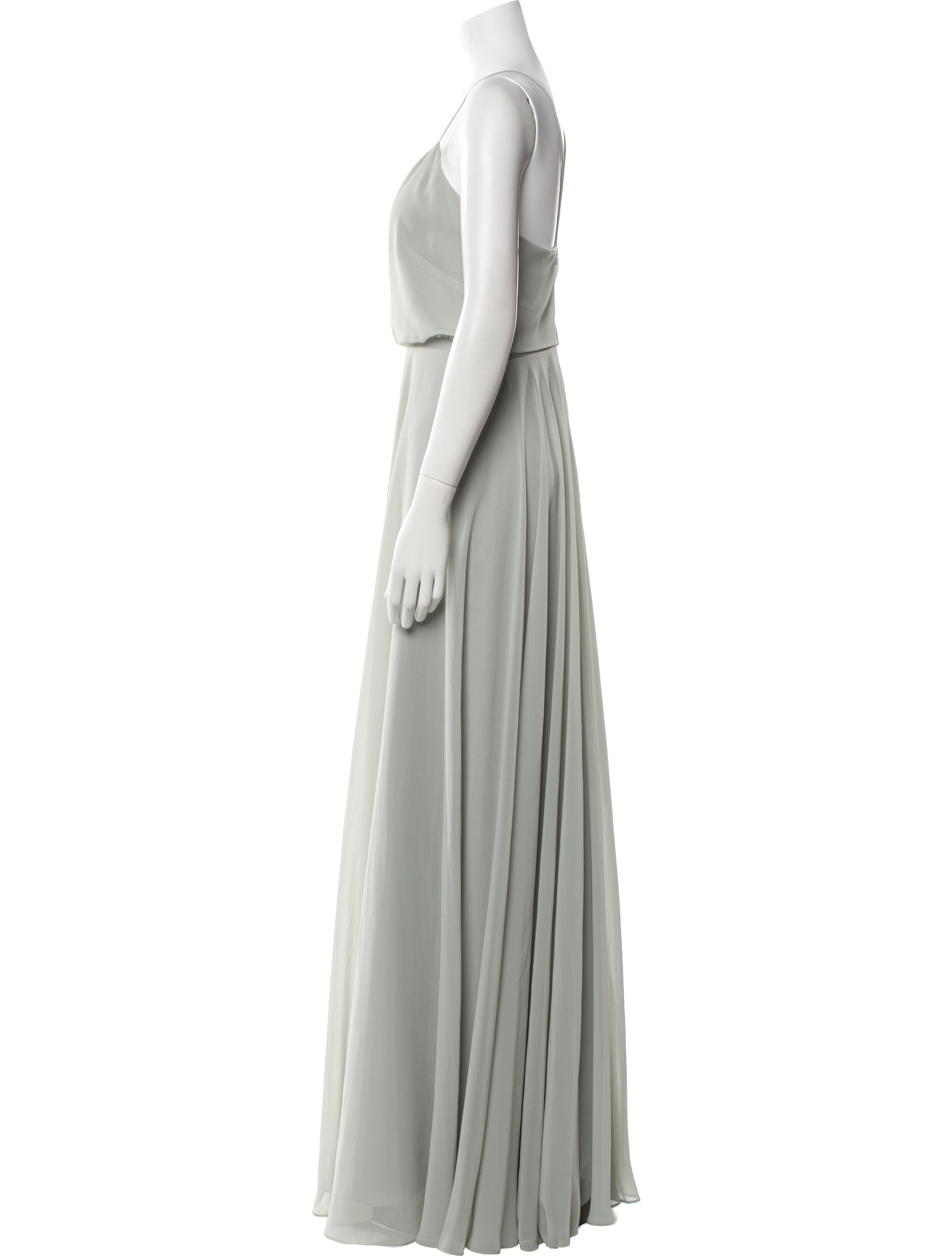 Jenny Yoo V-Neck Long Dress