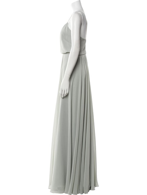 Jenny Yoo V-Neck Long Dress
