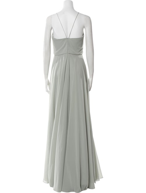 Jenny Yoo V-Neck Long Dress