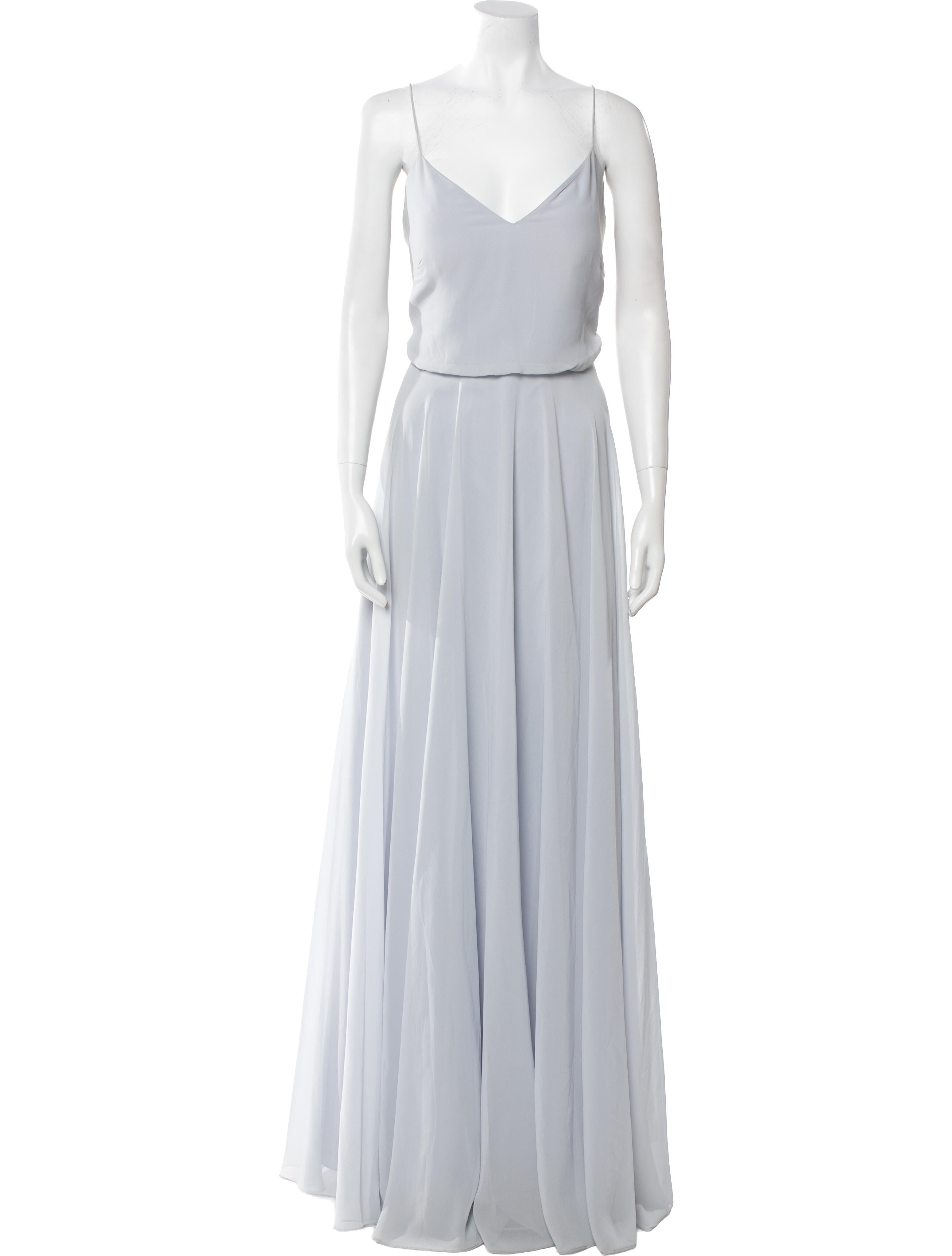 Jenny Yoo V-Neck Long Dress