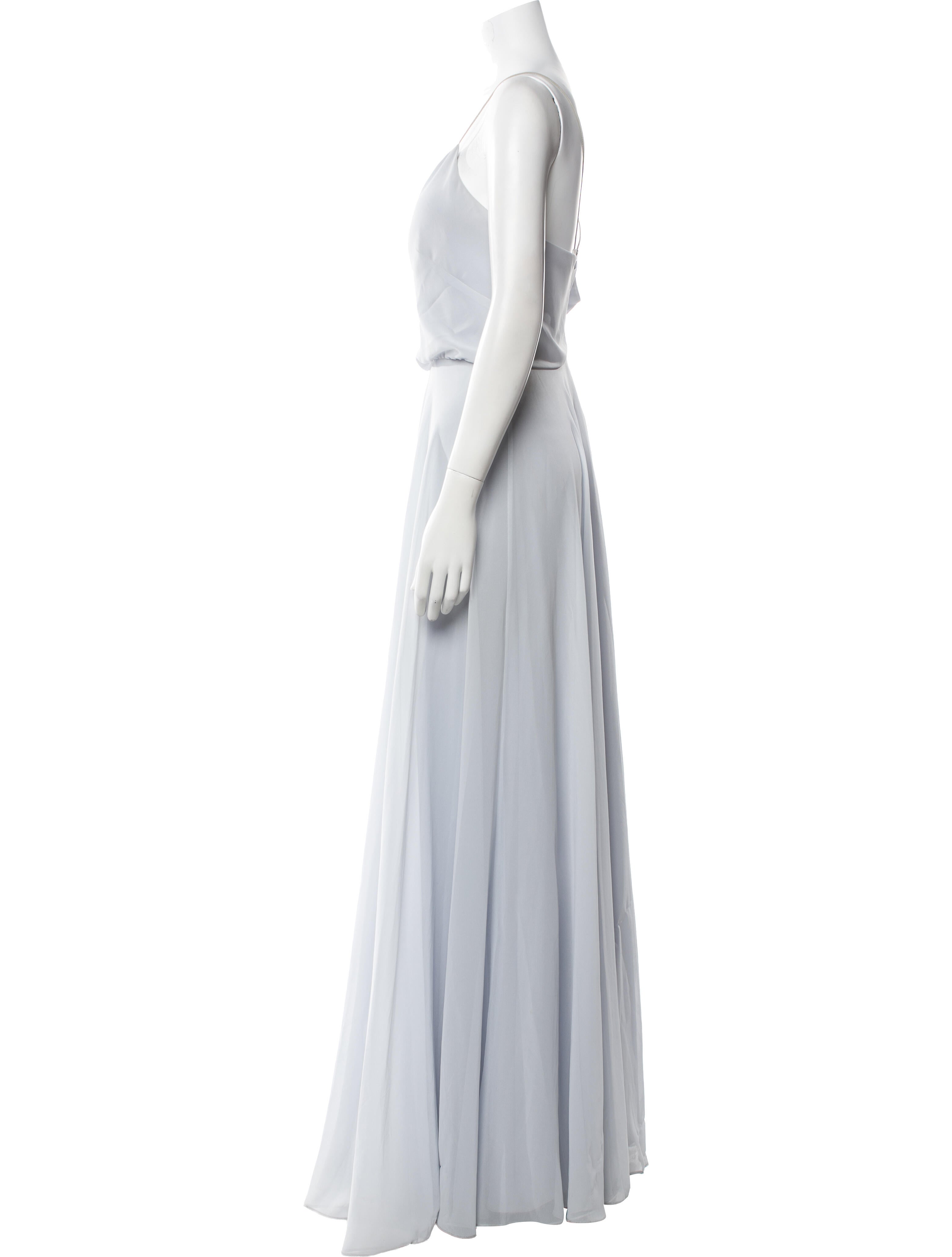 Jenny Yoo V-Neck Long Dress