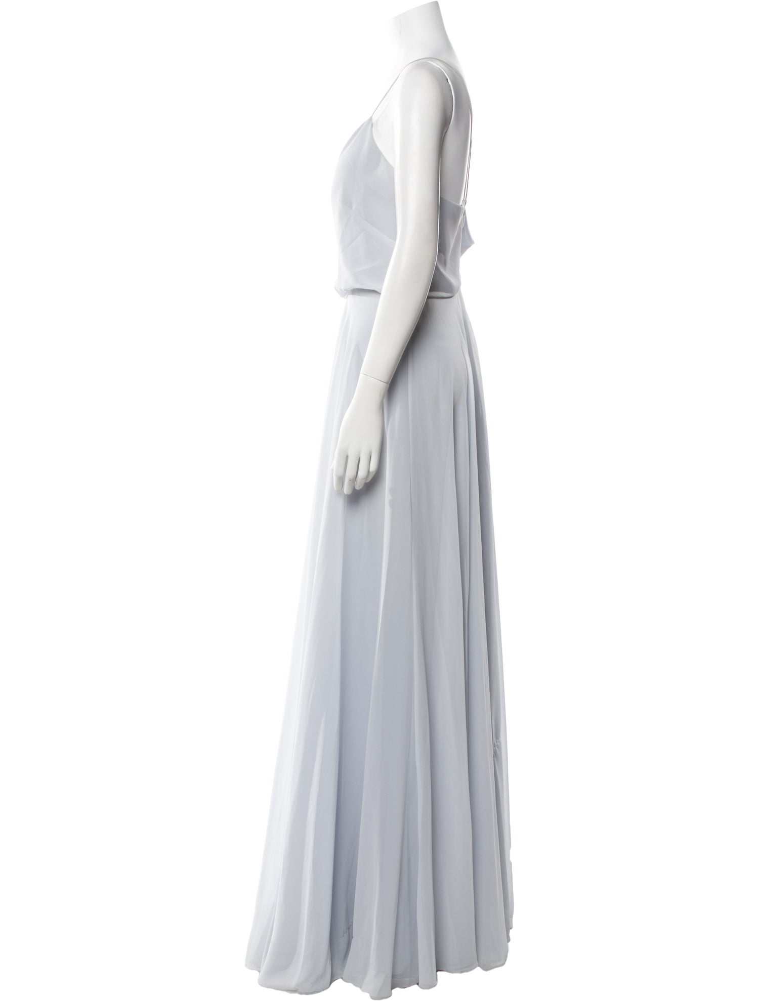 Jenny Yoo V-Neck Long Dress