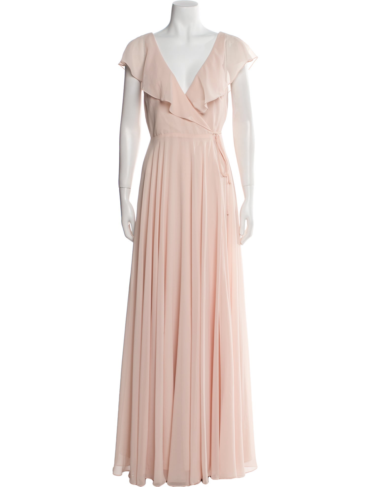 Jenny Yoo V-Neck Long Dress