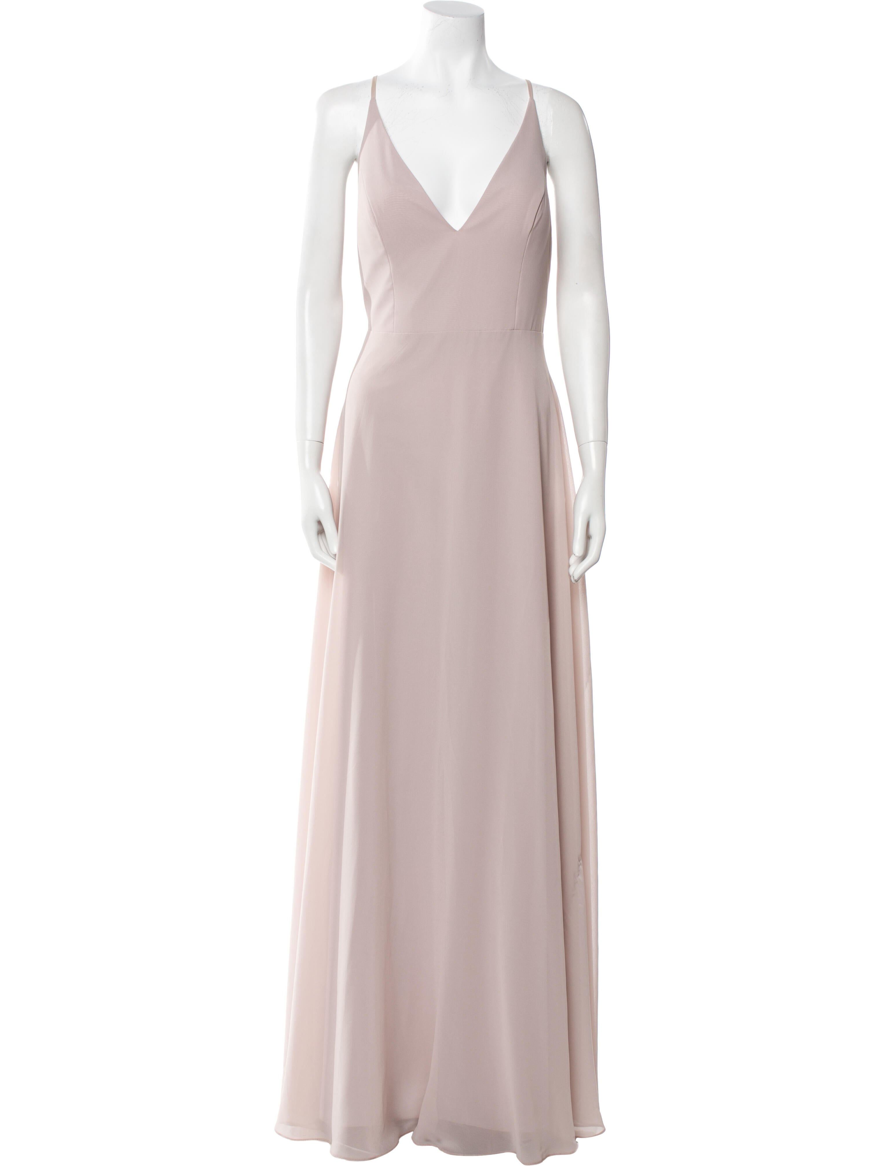 Jenny Yoo V-Neck Long Dress