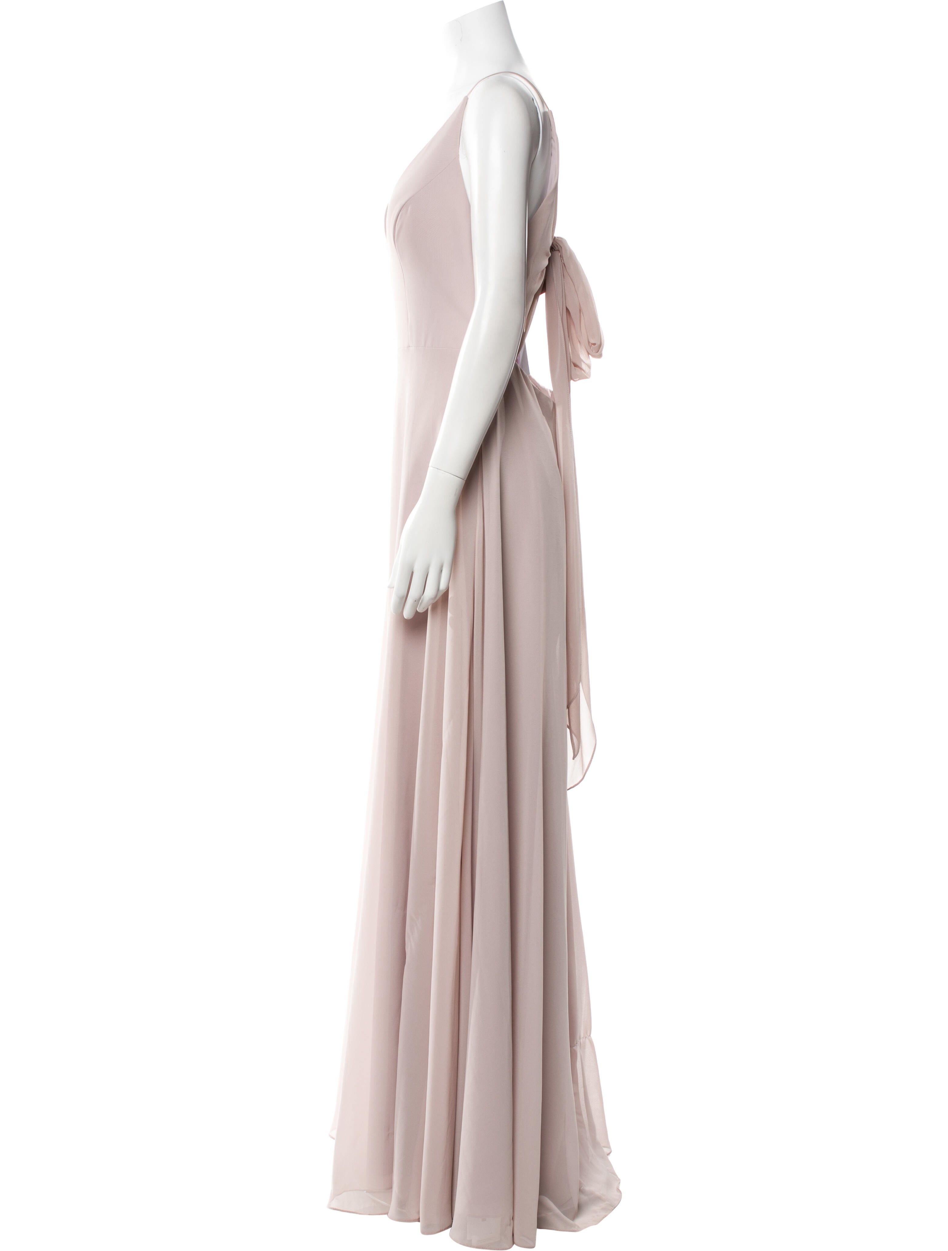 Jenny Yoo V-Neck Long Dress
