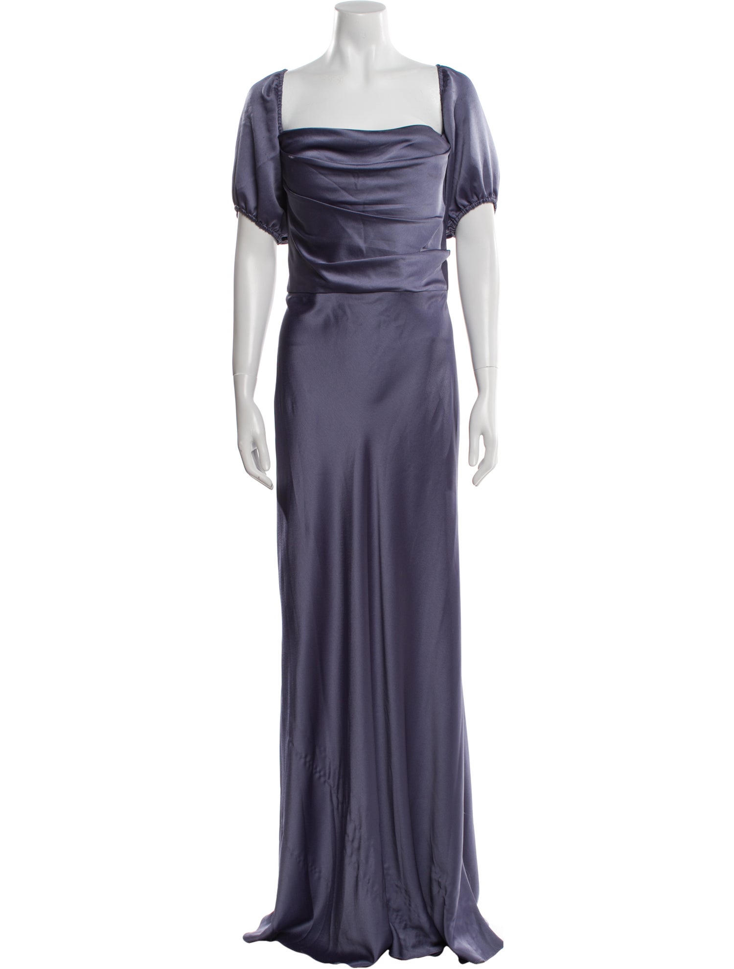 Jenny Yoo Square Neckline Long Dress