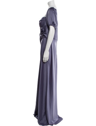 Jenny Yoo Square Neckline Long Dress