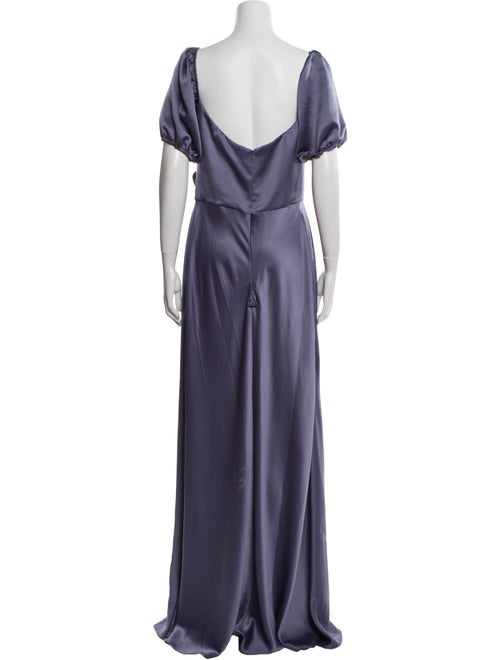 Jenny Yoo Square Neckline Long Dress