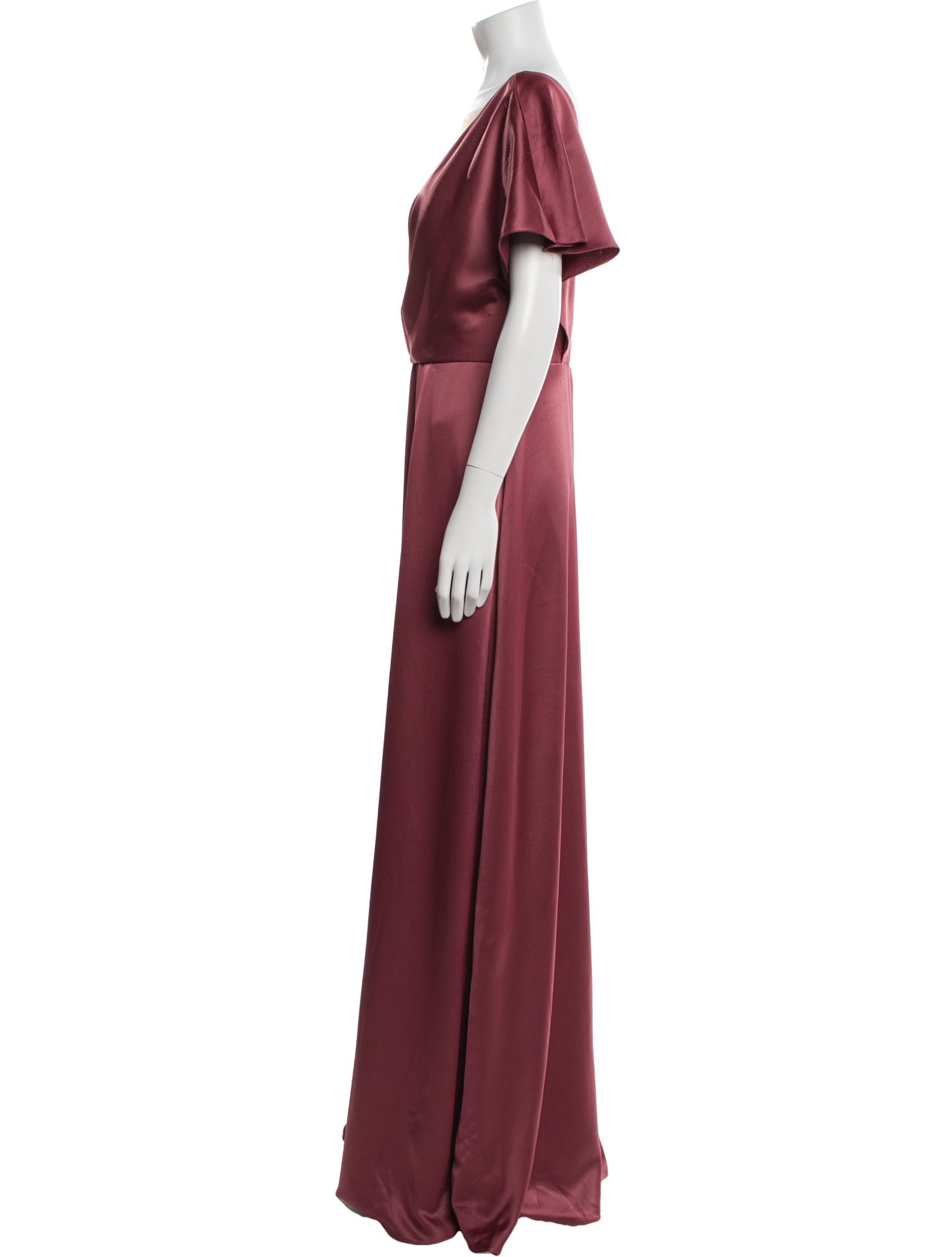 Jenny Yoo V-Neck Long Dress