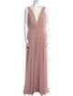Jenny Yoo V-Neck Long Dress