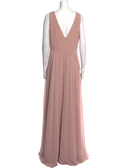 Jenny Yoo V-Neck Long Dress
