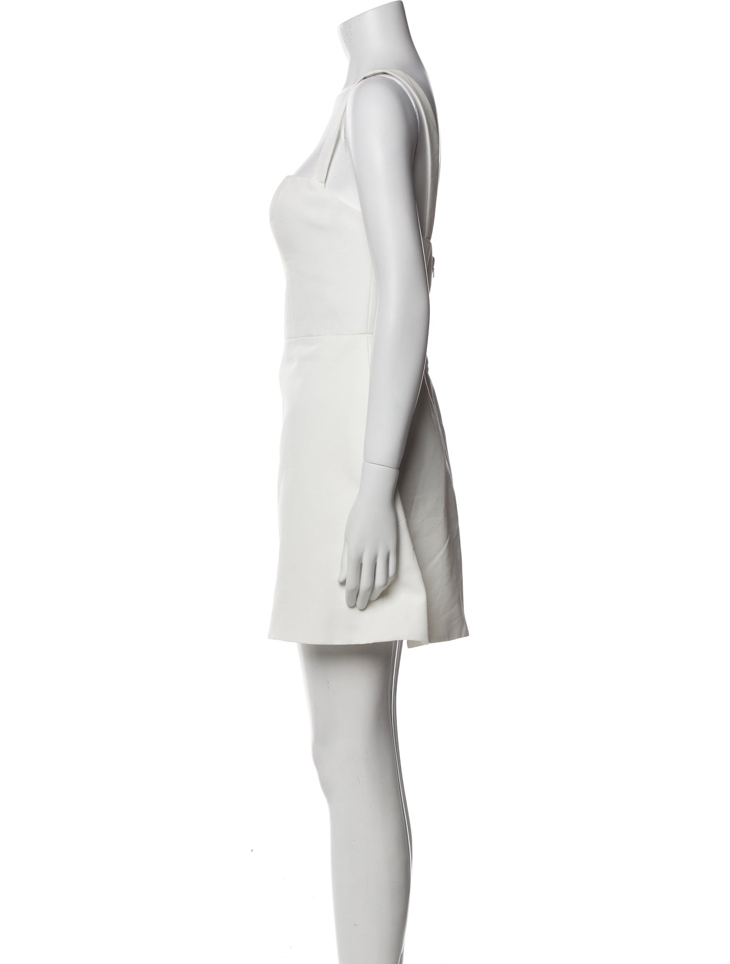 Jenny Yoo Square Neckline Mini Dress