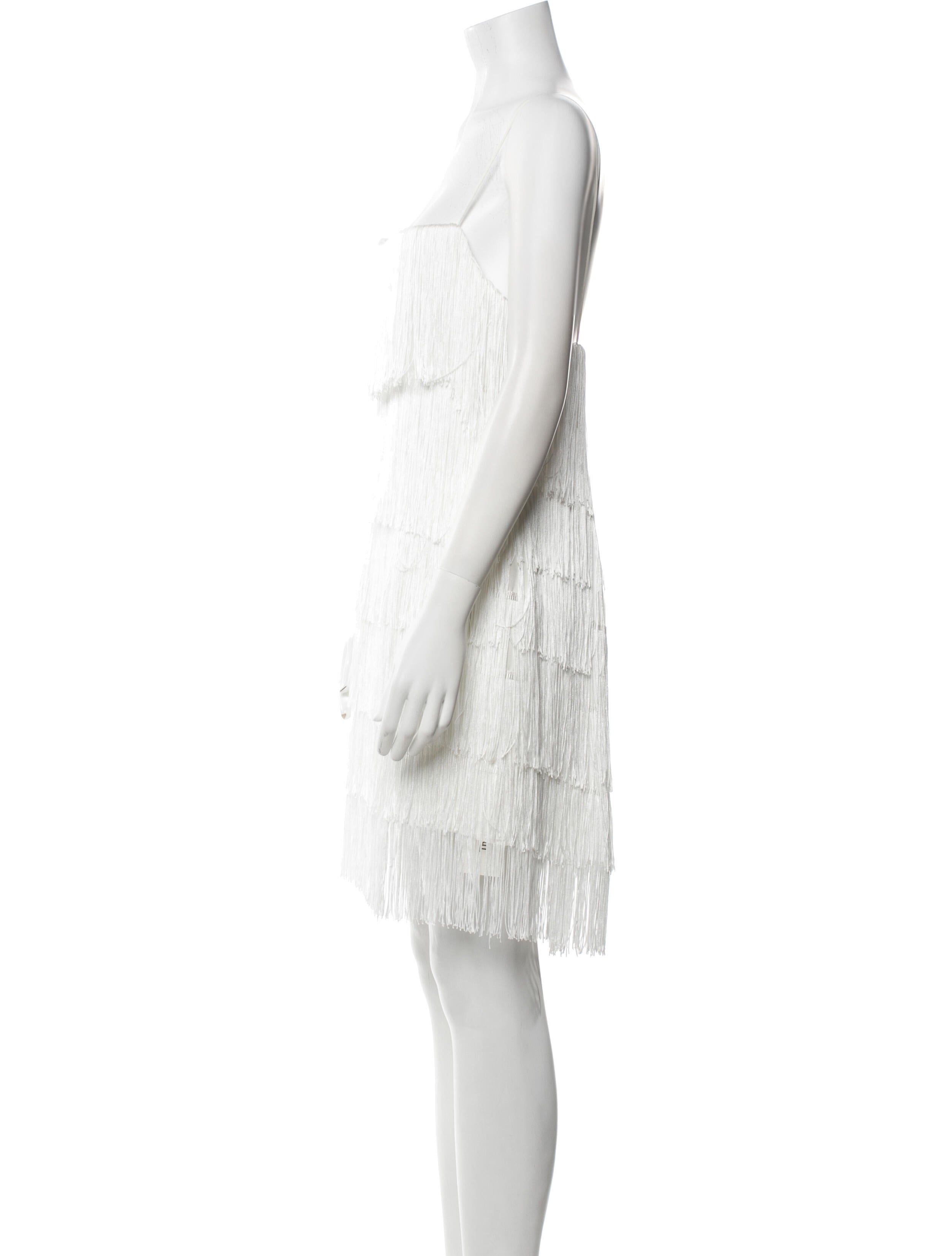 Jenny Yoo Square Neckline Mini Dress