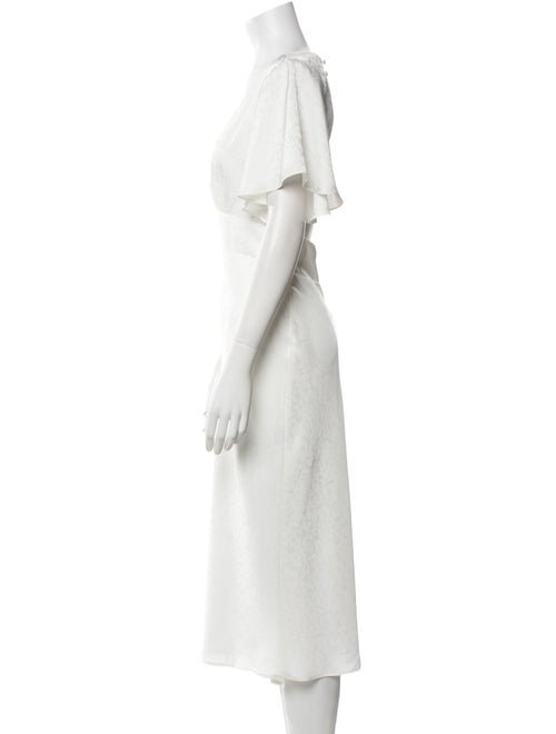 Jenny Yoo V-Neck Midi Length Dress