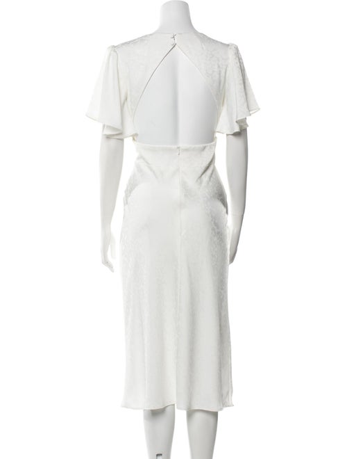 Jenny Yoo V-Neck Midi Length Dress