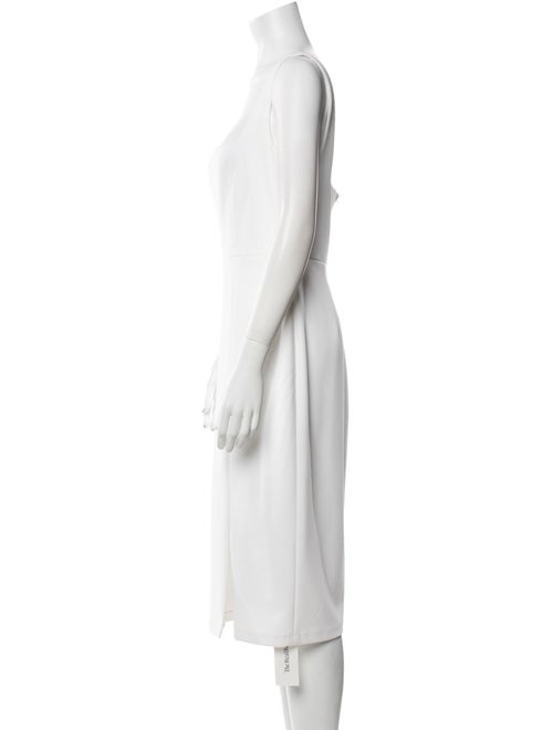 Jenny Yoo Square Neckline Midi Length Dress