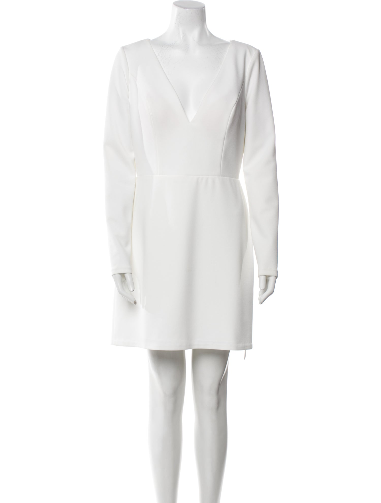 Jenny Yoo V-Neck Mini Dress