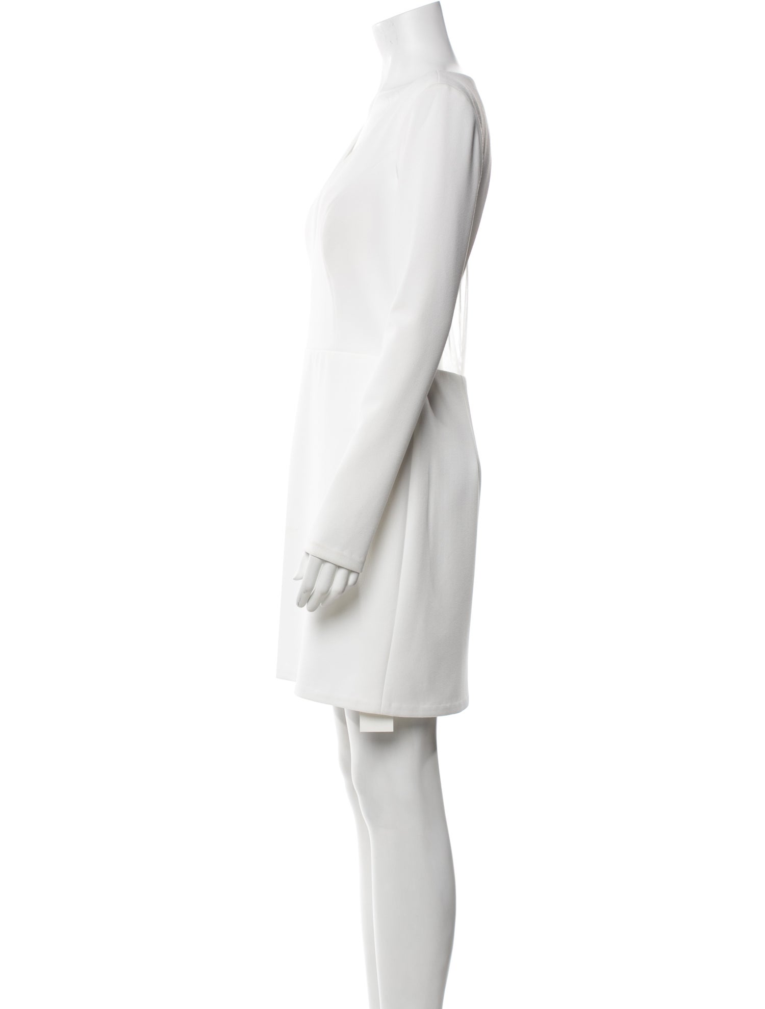 Jenny Yoo V-Neck Mini Dress