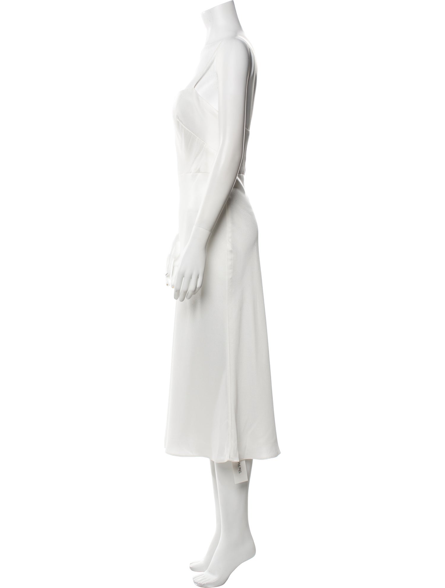 Jenny Yoo Satin Midi Length Dress