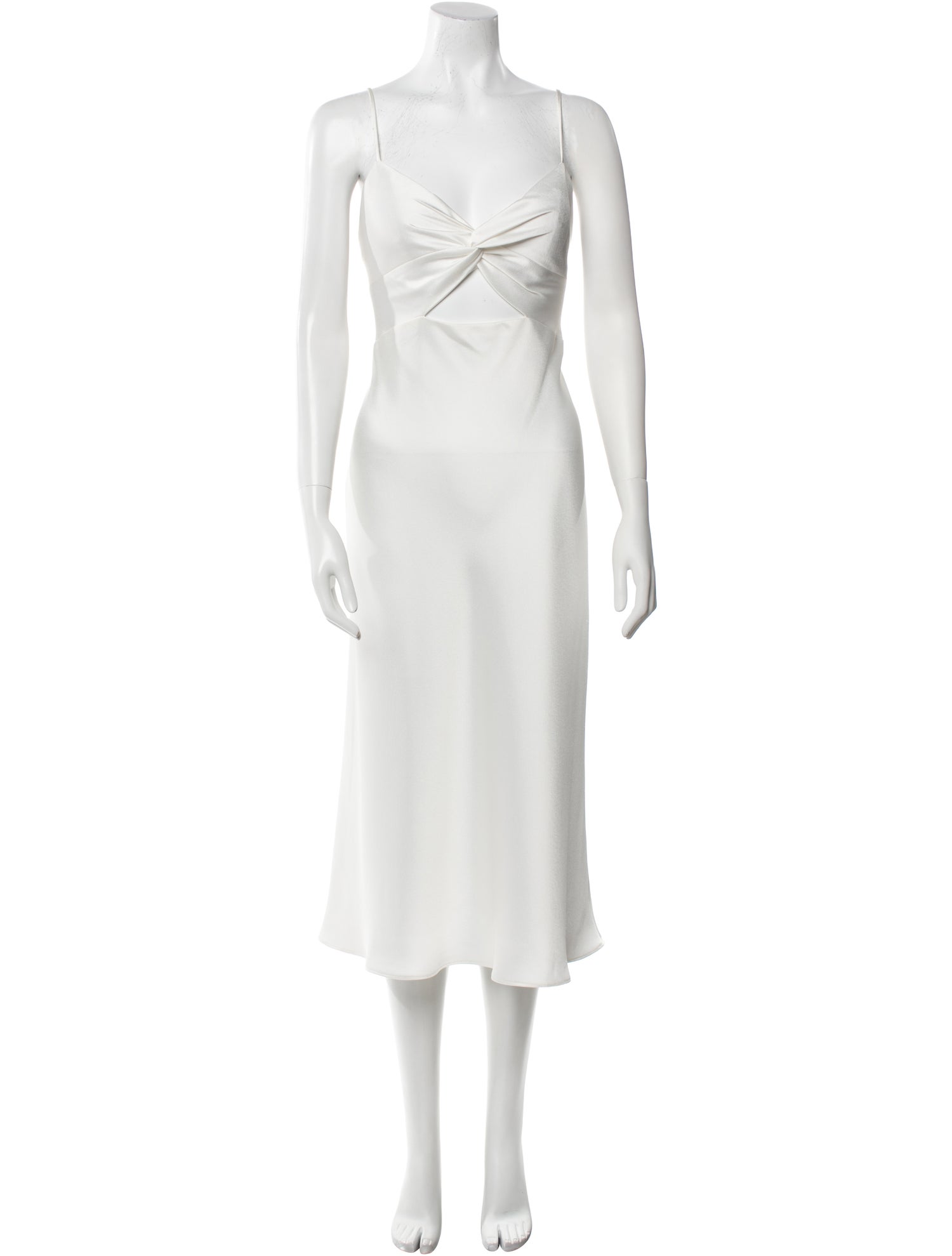 Jenny Yoo V-Neck Midi Length Dress