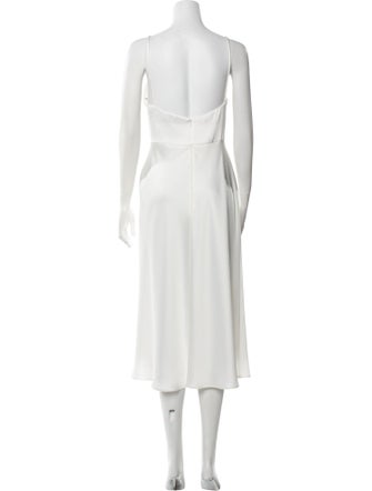 Jenny Yoo V-Neck Midi Length Dress