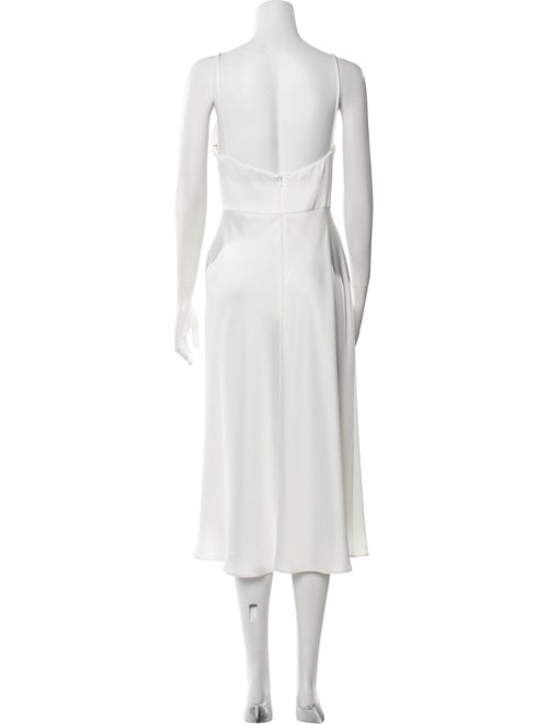 Jenny Yoo V-Neck Midi Length Dress