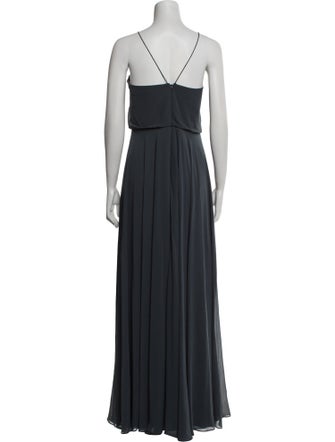 Jenny Yoo V-Neck Long Dress