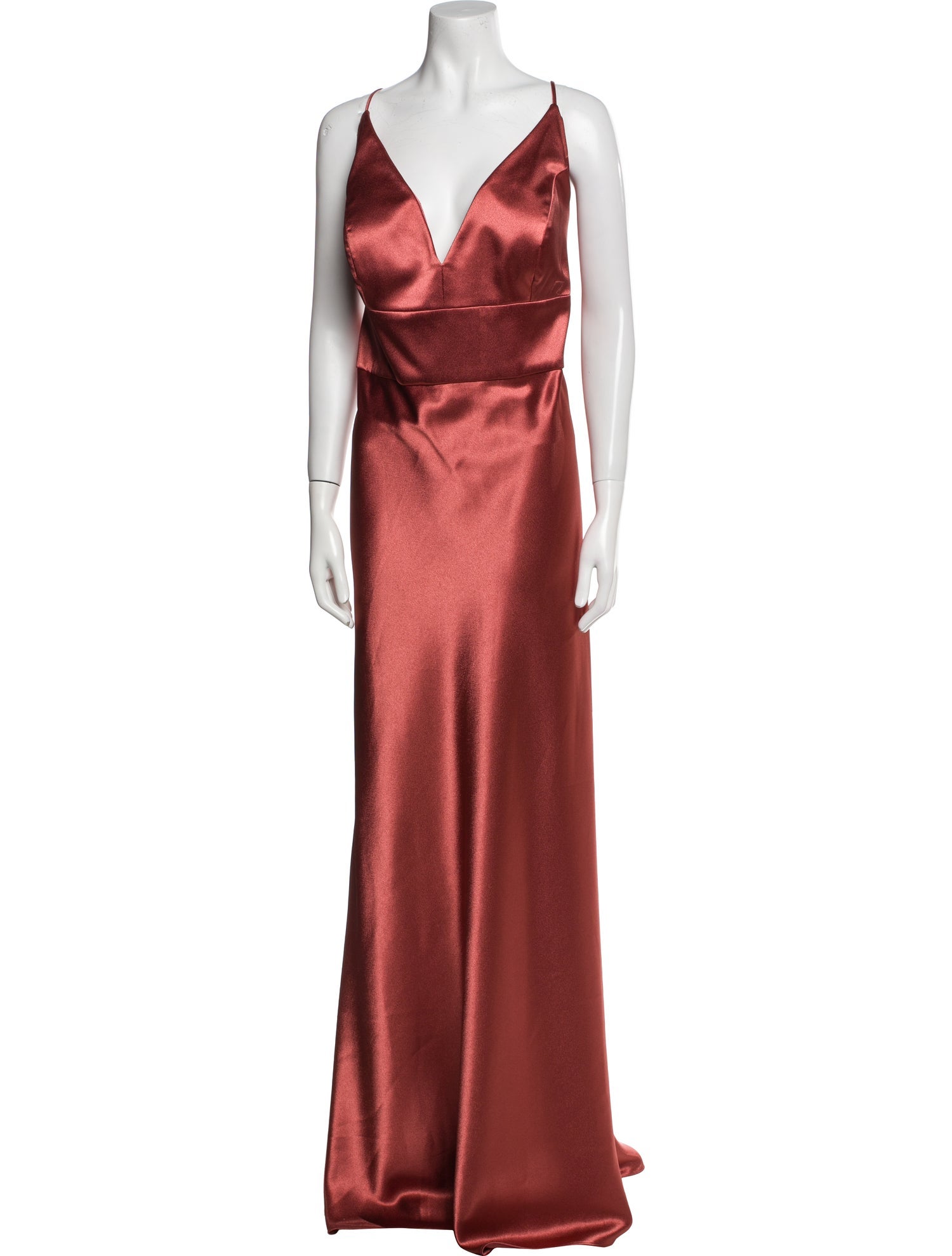 Jenny Yoo V-Neck Long Dress