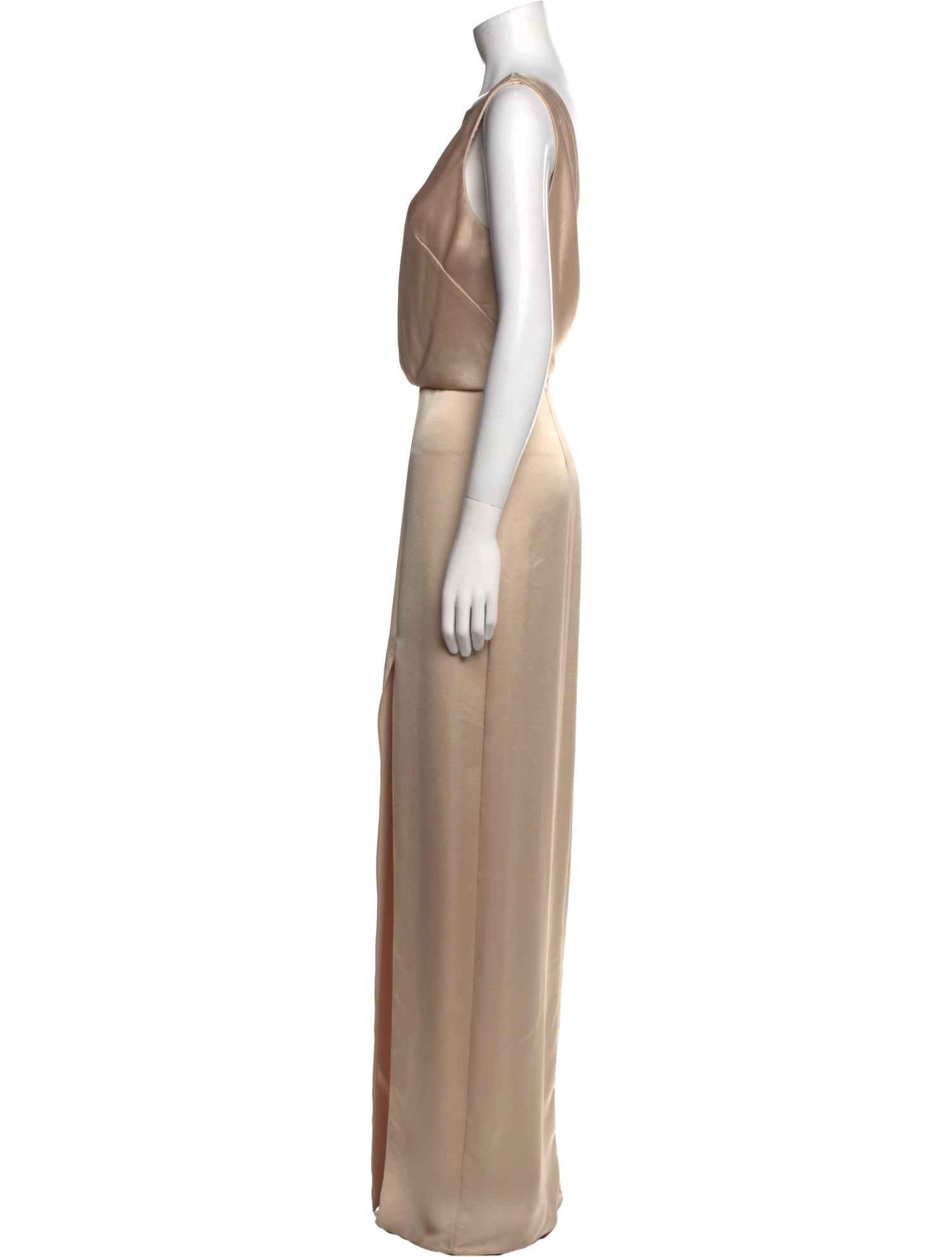 Jenny Yoo Bateau Neckline Long Dress w/ Tags