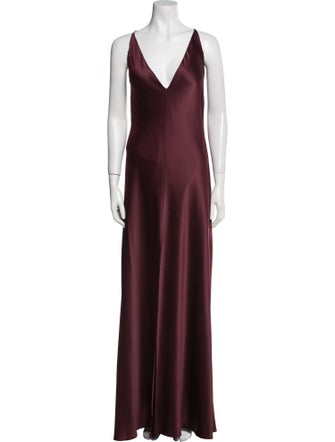 Jenny Yoo V-Neck Long Dress