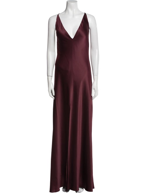 Jenny Yoo V-Neck Long Dress