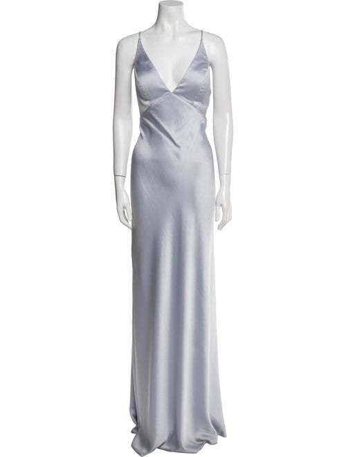 Jenny Yoo V-Neck Long Dress