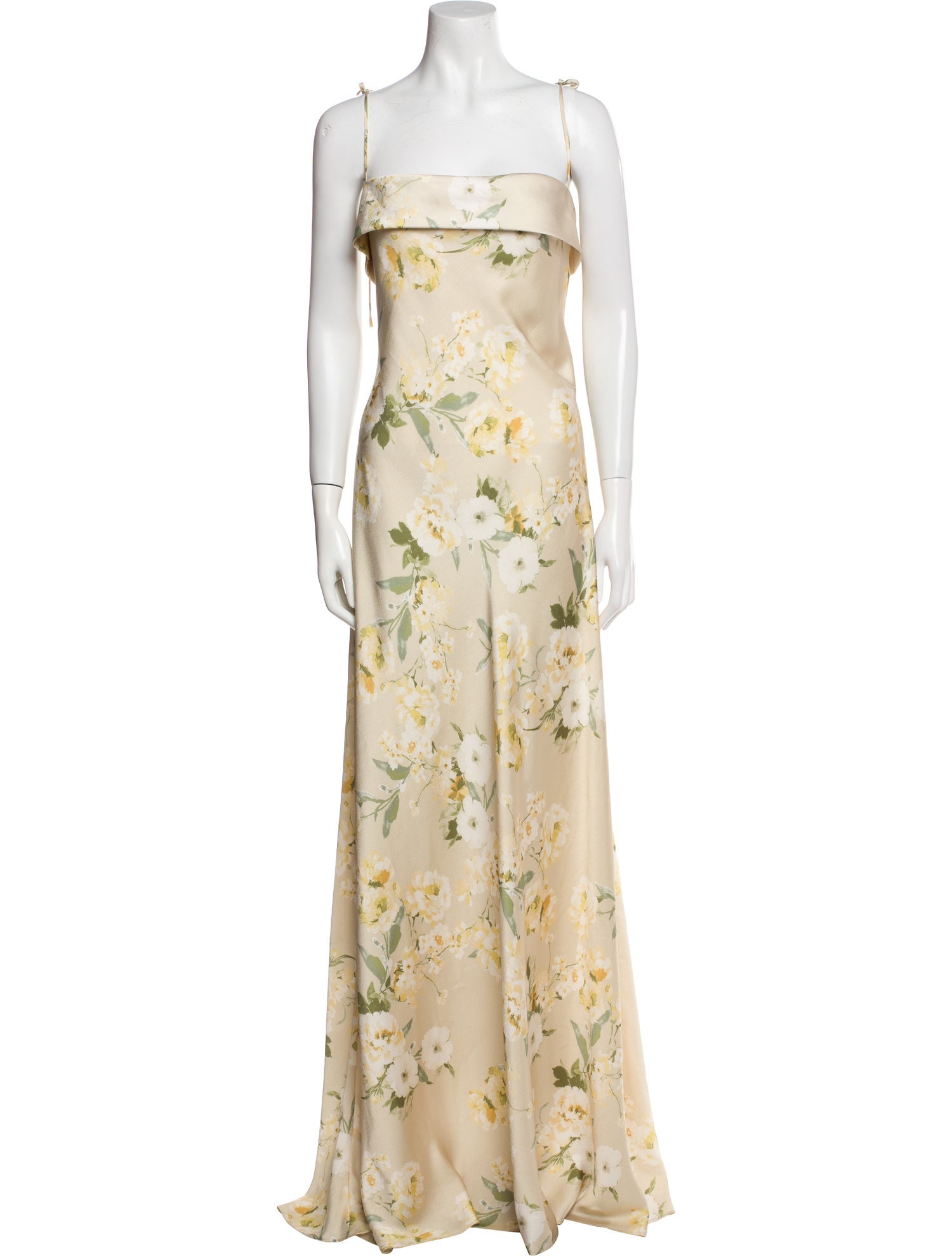 Jenny Yoo Floral Print Long Dress w/ Tags