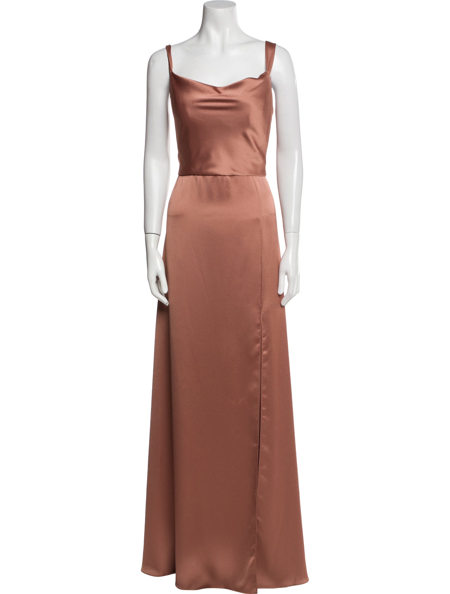 Jenny Yoo Square Neckline Long Dress