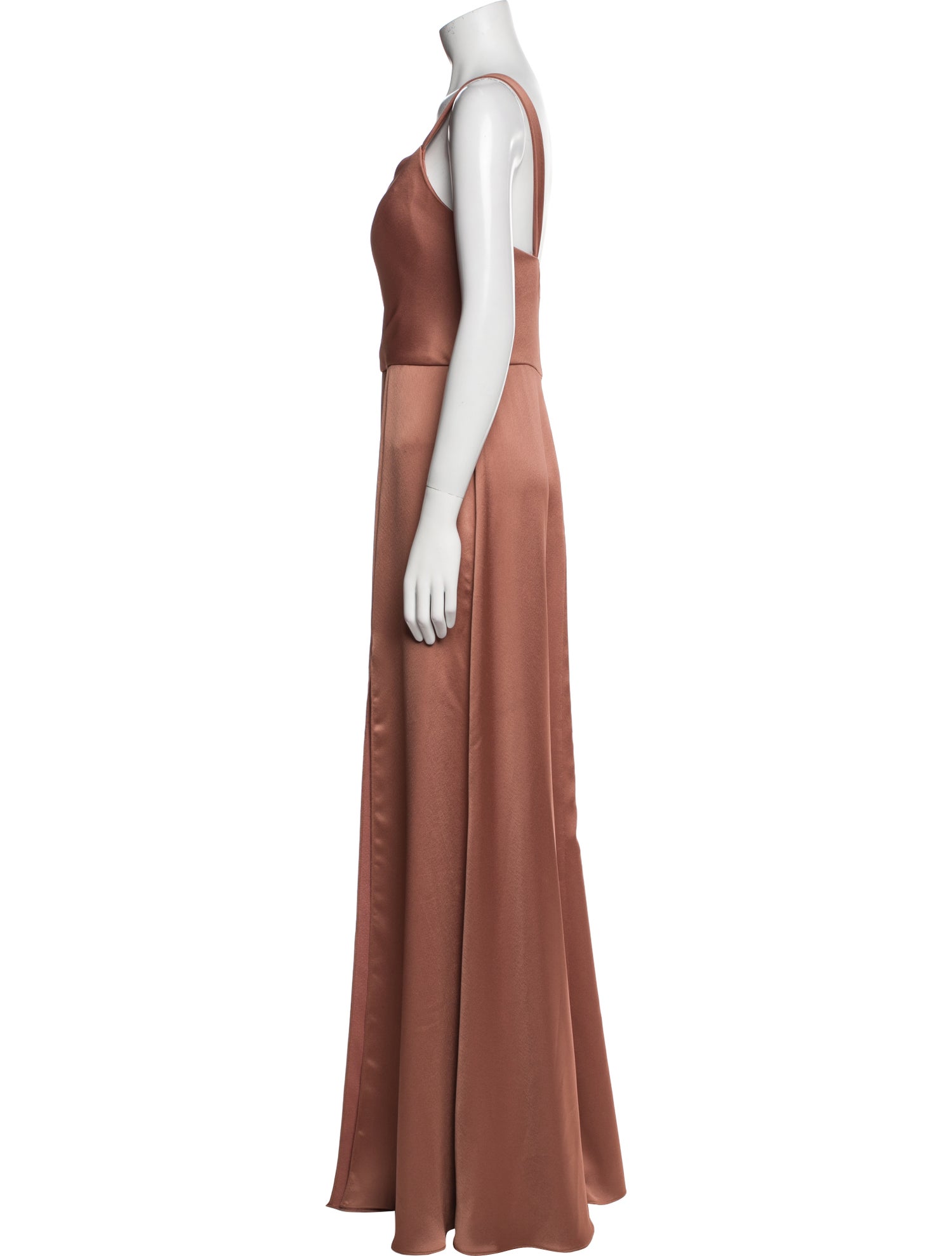 Jenny Yoo Square Neckline Long Dress