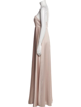 Jenny Yoo Cowl Neck Long Dress